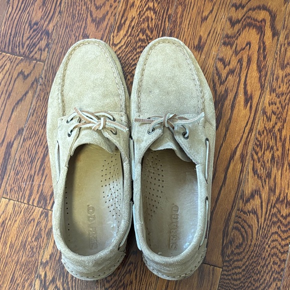 Sebago Other - Sebago Men's Light Brown Suede Boat Loafer Shoes Size:‎ 12